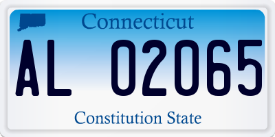 CT license plate AL02065