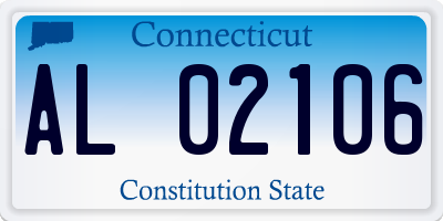 CT license plate AL02106