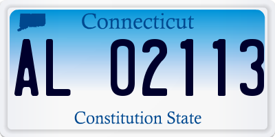 CT license plate AL02113