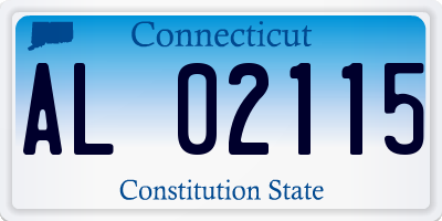 CT license plate AL02115