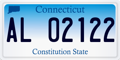 CT license plate AL02122