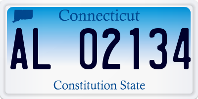 CT license plate AL02134