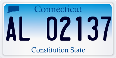 CT license plate AL02137