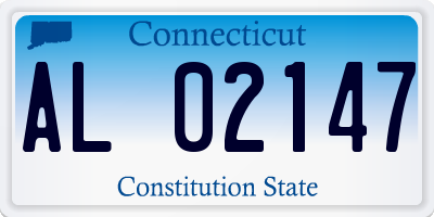 CT license plate AL02147