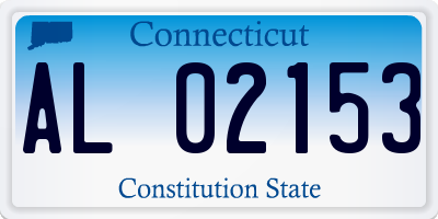 CT license plate AL02153