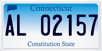 CT license plate AL02157