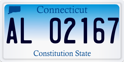 CT license plate AL02167