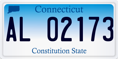 CT license plate AL02173