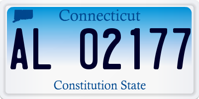 CT license plate AL02177