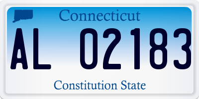 CT license plate AL02183