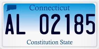 CT license plate AL02185