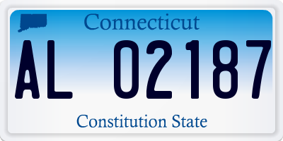 CT license plate AL02187