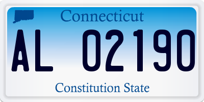 CT license plate AL02190