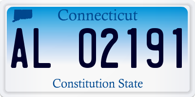CT license plate AL02191