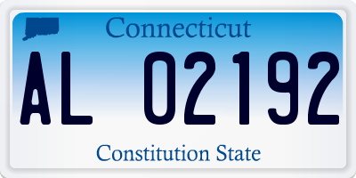 CT license plate AL02192