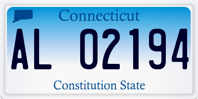 CT license plate AL02194