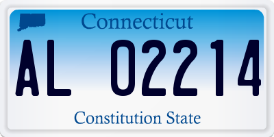 CT license plate AL02214