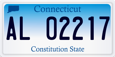 CT license plate AL02217