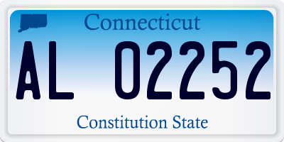 CT license plate AL02252