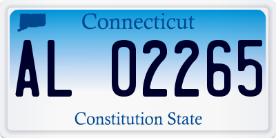 CT license plate AL02265