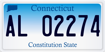 CT license plate AL02274
