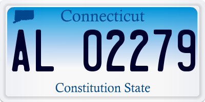 CT license plate AL02279