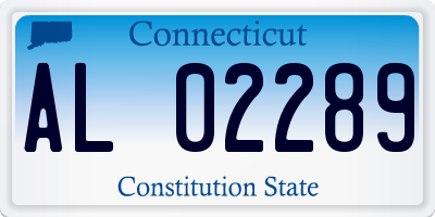 CT license plate AL02289