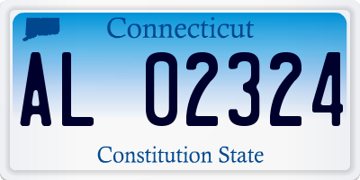 CT license plate AL02324