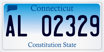 CT license plate AL02329