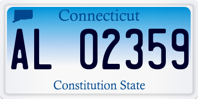 CT license plate AL02359