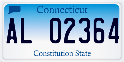 CT license plate AL02364