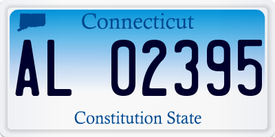 CT license plate AL02395