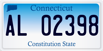 CT license plate AL02398