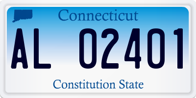 CT license plate AL02401