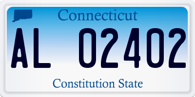 CT license plate AL02402