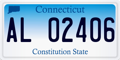 CT license plate AL02406