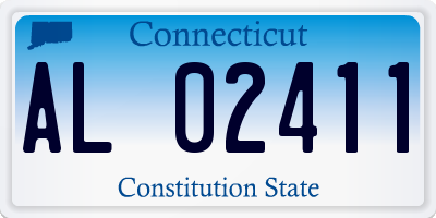 CT license plate AL02411