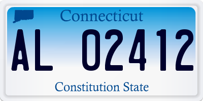 CT license plate AL02412