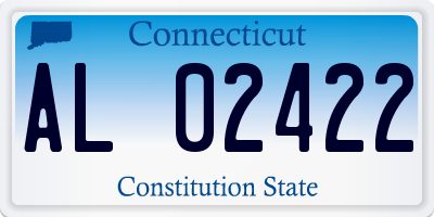 CT license plate AL02422