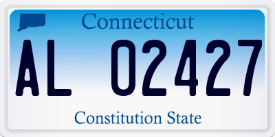 CT license plate AL02427