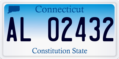CT license plate AL02432