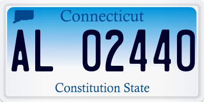 CT license plate AL02440