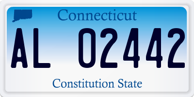 CT license plate AL02442