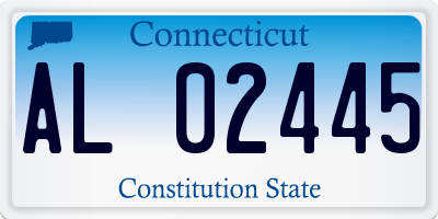 CT license plate AL02445