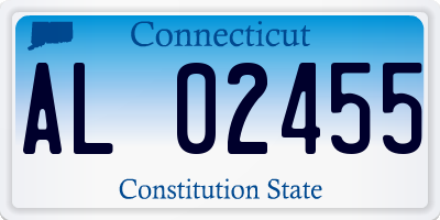 CT license plate AL02455
