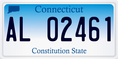 CT license plate AL02461