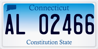 CT license plate AL02466