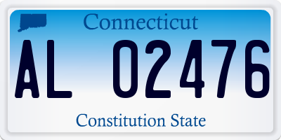 CT license plate AL02476