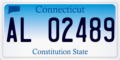 CT license plate AL02489