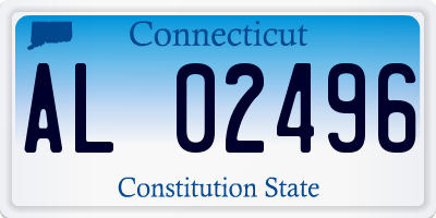 CT license plate AL02496